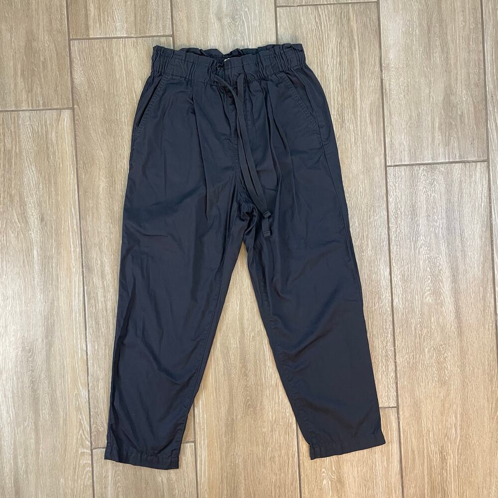 LOFT Jogger Pants Womens Small Petite Gray Pull On Drawstring Casual Tapered